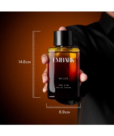 My Life For Him Liquid Perfume For Men 100ml Premium Eau De Parfum Ambery & Citrus Fragrance - Buy Online on GoSupps.com