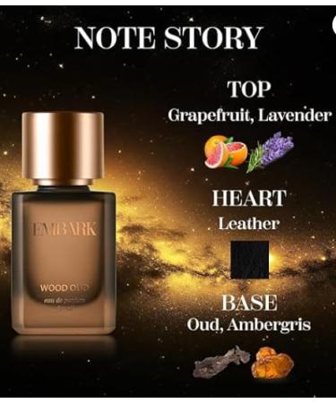 The-E'MBARK OUD Wood Perfume for Men and Women - 1.69 Fl Oz | Premium Oud Unisex Perfume | Long lasting Fragrance - Buy Online on GoSupps.com