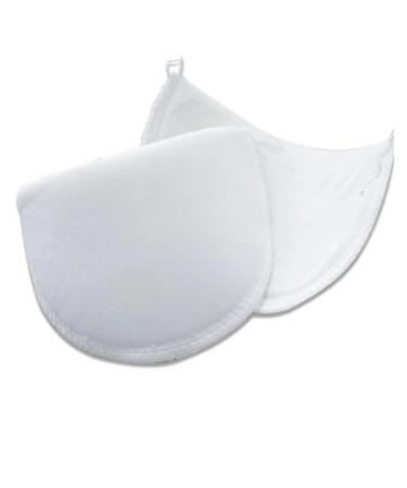3Pairs Women Men Soft Padded Shoulder Pads for Blazer T-Shirt Clothes Sewing Accessories (Color : White M)