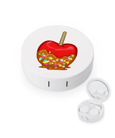 Sweet Candy Cherry Contact Lens Travel Kit Portable Cute Contact Box with Mirror for Daily Outdoor
