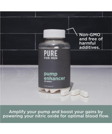 Pure for Men Pump Enhancer | Pre Workout Supplement for Muscle Pump Stamina and Increased Blood Flow | Nitric Oxide Booster with L-Arginine & L-Citrulline | Focus and Energy Support | 90 Count 90 Count (Pack of 1) - Buy Online on GoSupps.com