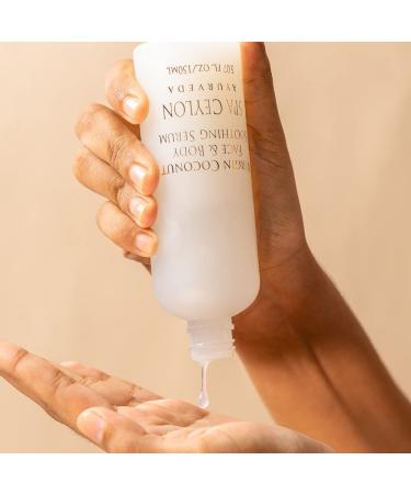 SPA CEYLON Virgin Coconut Face & Body Soothing Serum | 100% Natural Hydrating Formula | Silicon-Free | All Skin Types Safe - Buy Online on GoSupps.com