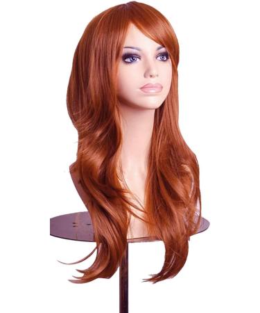 Colorfulpanda Copper Red Cosplay Wig 28inch - Harajuku Anime Style Costume Wigs - Buy Online on GoSupps.com