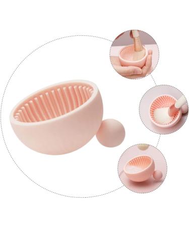 DOITOOL 1pc Silicone Scrub Pad Makeup Cleaning Pad Hair Brush Cosmetic Tool Cleaning Brush Scrubber Mat Eye Patches for Adults Makeup Gadgets Washer Silica Gel Pink Makeup Brush - Buy Online on GoSupps.com