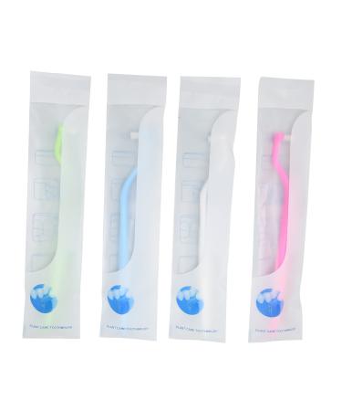 Jaw Ortho Pedic Braces 4 Pieces Inter Dental Toothbrush Portable Often Head Inter Dental Brush Stains Removal