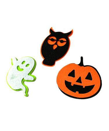 Lurrose Halloween DIY Patch 3pcs Decor Lipgloss Halloween Arts and Crafts Halloween Badge Patch Lip Gloss Ghost Pearlescent