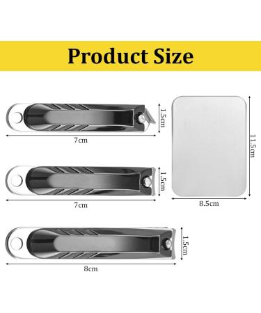 Buy Caredgo 3-Piece Nail Clip Set - Durable Nail Cutters for Toes & Fingernails | Ideal for Toothed Nails | International Shipping - Buy Online on GoSupps.com