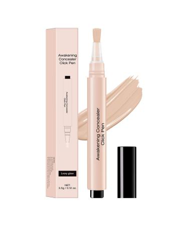 SONGVISON Awakening Concealer Pen Click-Covering Brightening Matte Long Lasting Concealer for Dark Circles and Spots Uniform Skin Tone Body Foundation