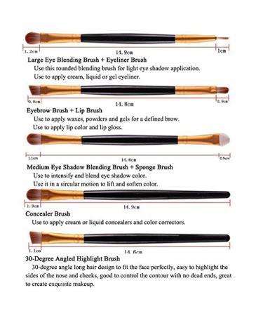 Demarkt 20-Piece Makeup Brush Set - Professional Eye & Face Brushes in Purple/Brown for Stunning Looks | Buy Now - Buy Online on GoSupps.com