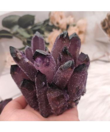 Home Decor 400-800g Natural Violet Quartz Crystal Cluster Crystals raw Gemstone for Home&Office Decoration fengshui Gifts Natural Crystal (Size : 500-600g) - Buy Online on GoSupps.com