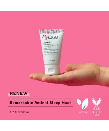 MyCHELLE Dermaceuticals Remarkable Retinal Sleep Mask - Hydrating Anti-Aging Formula with Vitamin A & Cloud Berry Oil (1.4 Fl Oz) | Revitalize Skin International Shipping Available - Buy Online on GoSupps.com