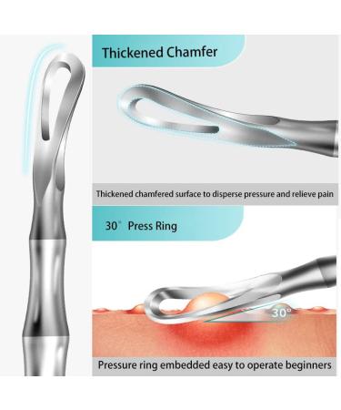 Pimple Popper Tool Kit - 2Pcs Professional Blackhead Remover Tweezers and Extractor for Acne Treatment and Blemish Removal - Buy Online on GoSupps.com