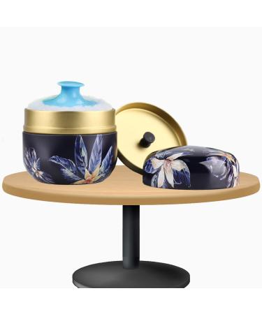 ICDOIT Body Powder Puff and Container - Blue Flower Design for Baby & Women Loose Powder - Buy Online on GoSupps.com