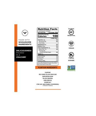 Craize Sweet Plantain Crisps 24 Pack - Gluten Free, Vegan, Kosher Toasted Corn Crackers - Buy Online on GoSupps.com