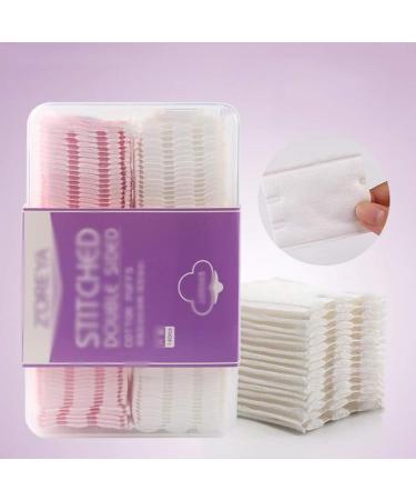 Portable Cleansing Cotton Hot Cosmetics Facial Cotton Pad Cosmetic Puff Organic Cotton Swab Box Eye Cleaning Pad Combination Installed 140PCS Soft Comfortable (Color : White or Pink) - Buy Online on GoSupps.com