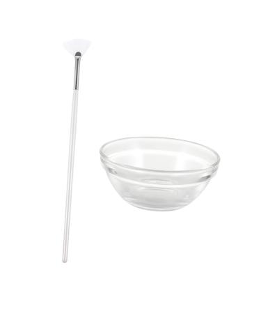 KITANDOVE Professional Beauty Salon Tool Kit - Fan Brush - Makeup Spatula - Scraper Tool - Concealer Applicator - Facemask Mixing Bowl - White Aluminum Cream Suit for Cosmetology Enthusiasts