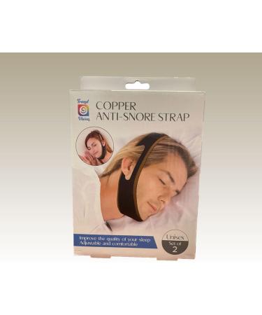 Simple Living Copper Anti-Snore Strap Set - Sleep Better Snore Less | International Shipping Available - Buy Online on GoSupps.com