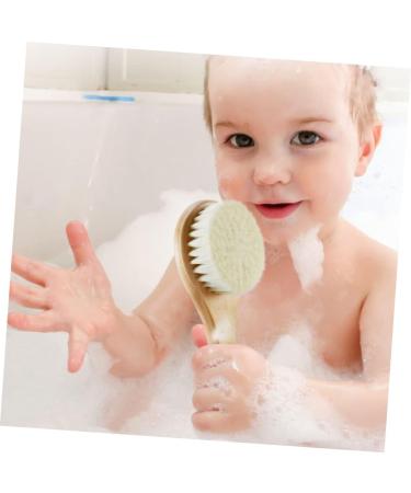 Toyvian Baby Bath Set: Wooden Hair Brush, Scrubber, and Grooming Comb for Infant Bath Time - Buy Online on GoSupps.com