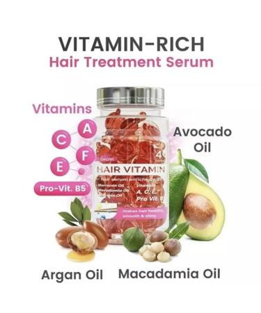 Buy Secret Hair Treatment Serum - No Rinse with Argan Macadamia & Avocado Oils - Vitamins A C E & Pro B5 - Best Conditioner for Women & Men - International Shipping Available - Buy Online on GoSupps.com
