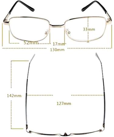 Buy Aiweijia Oval Reading Glasses for Men & Women - Vintage Round Metal Frame Rimless Design 1.5x Magnification - Buy Online on GoSupps.com