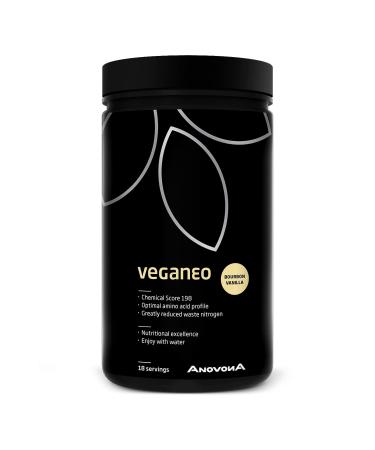 Anovona vegano vegan protein powder vanilla - protein powder with EAAS & BCAAS |Made in Germany |Protein powder vegan from pea rice & soy protein isolate |Sugar and lactose-free |450g bourbon vanilla 450 g (1 Pack) - Buy Online on GoSupps.com