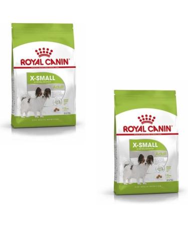ROYAL CANIN X-Small Adult | Double Pack | 2 x 500 g | Dry food for very small adult dogs | for dogs up to 4 kg | From 10 months | to support the intestines