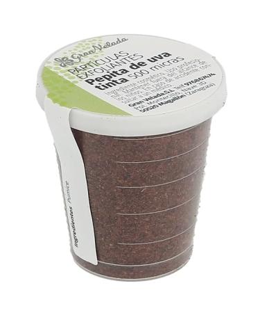 GRAN VELADA Exfoliating particles for skin grape ink 500 microns | Face and body scrubs | High mineral and antioxidant content | Ideal for gels scrubs and soaps | 100 cc