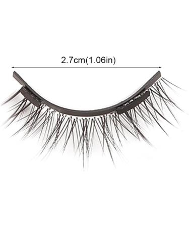 Magnetic False Eyelash Eyelashes Short Set with 2 Pairs Magnetic False Eyelashes for Parties Natural Lashes for Weddings Birthday Gifts(size:A) - Buy Online on GoSupps.com