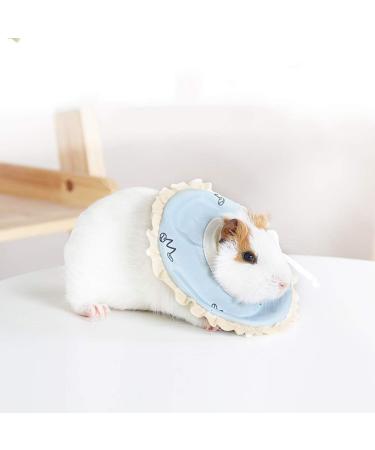 Small Pet Elizabeth Collar Protective Recovery Circle Soft Nursing Ring for Guinea Pig Rabbit Sugar Glider Blue L - Buy Online on GoSupps.com