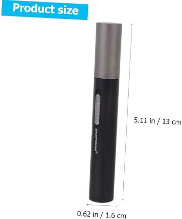 Ipetboom Electric Nose Hair Trimmer for Men - Facial Cleaner & Vibrissa Clipper Compact 13x1.6cm Black - International Shipping Available - Buy Online on GoSupps.com