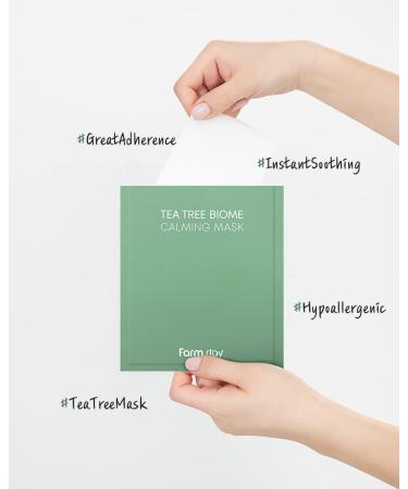 Farmstay Tea Tree Biome Calming Mask - 10 Sheets (25ml each) - Buy Online on GoSupps.com