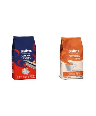 Lavazza & Caff Crema Gustoso Classico Bundle with Espresso - Italiano Cremoso