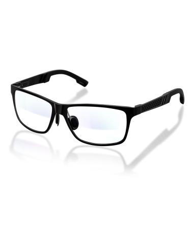 Blue Light Blocking Glasses Men Computer Gaming Glasses Lightweight Al-Mg Metal Anti Eyestrain UV400 Clear Lens Eye Protection