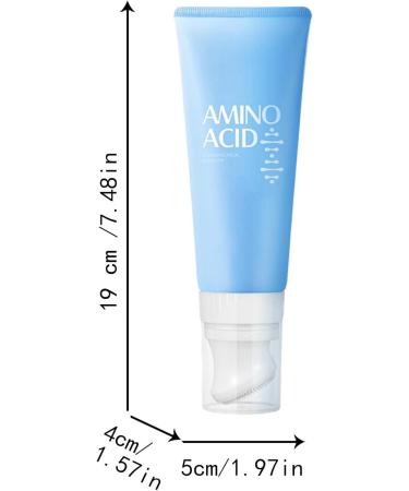  JPSDOWS Amino Acid Face Wash - Gentle Hydrating Facial Cleanser with Brush | 120g Oil Free Nourishing Face Wash for Oily Skin & Skin - Buy Online on GoSupps.com