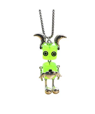 Oralgo's unique robot necklace multifunctional robot tag necklace vintage movable necklace for daily use FN1061