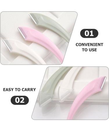 Beavorty 6-Piece Meniscus Anti-Scratch Eyebrow Trimmer Set - Stainless Steel Face Hair Removal for Women | Eyebrow Cutter & Raspers - Perfect Cosmetics Tool - Buy Online on GoSupps.com