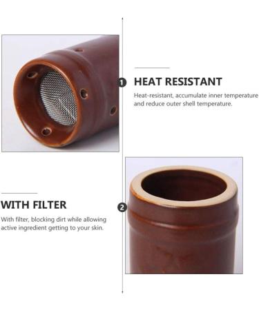 Heallily Ceramic Moxa Stick Brenner | Moxibustion Box & Portable Healing Cup for Acupuncture | International Shipping Available - Buy Online on GoSupps.com