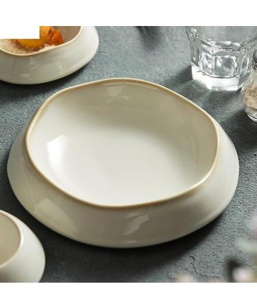 Modern Large Dinner Plates Ceramic Dinner Plate Family Steak Plate Pasta Plates Dessert Dish Cake Dish Dim Sum Bowl Cake Bowl Salad Bowls Kitchen Supplies Stackable Dinner Plates(8inch) ( 8inch One Size - Buy Online on GoSupps.com
