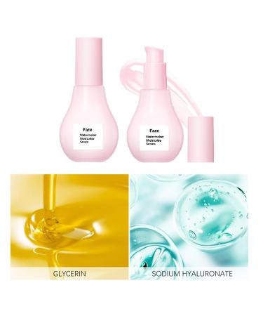 Ginaday 2 Pcs Watermelon Moisturizer Glow Priming Serum Hydrating & Brighten with Hyaluronic Acid Lightweight Facial Serum. - Buy Online on GoSupps.com