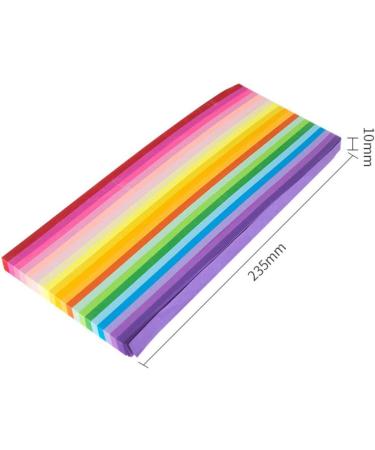 1000 Sheets Double Sided Origami Stars Paper - 20 Colors Decoration Paper Strips - Buy Online on GoSupps.com