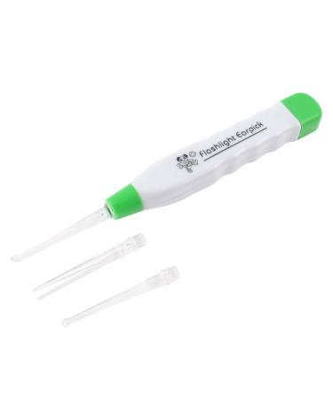 Qtqgoitem LED Health Flashlight Earpick Earwax Remover Ear Cleaner White Green (Model: 719 b5d 5d6 a37 c84)