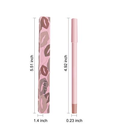 Shop 12 Colors Vegan Matte Lip Liner Pencils | Long-Lasting Feather-Proof & Creamy Finish - Buy Online on GoSupps.com