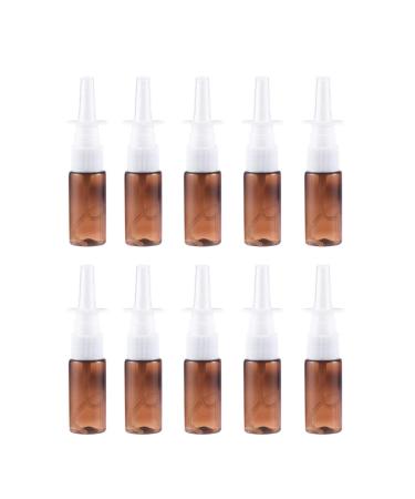 10 Pieces Empty Nasal Spray Plastic Refillable Atomizer Spray Bottle for Makeup Water Perfume Essential Oils 15 ml - Buy Online on GoSupps.com