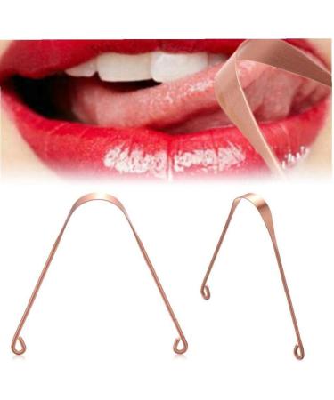 TOSSPER Copper Tongue Cleaner - Non-Gagging Metal Tongue Scraper for Unisex Oral Care | Best Dental Hygiene Tool - Buy Online on GoSupps.com