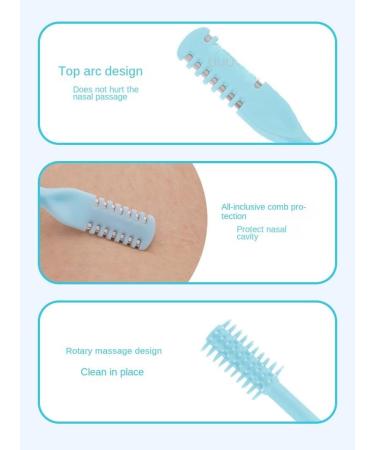 MKJPJUN Nose Hair Trimmer - Safe & Effective Ear/Nose Hair Plucker for Men - Manual Design in Blue - Buy Online on GoSupps.com