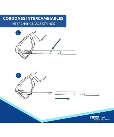Indesmed Reading Glasses | Magnetic Click Customizable Ribbons Blue Light Filter | Elegant & Lightweight | 1.5 Diopters for Men & Women - Buy Online on GoSupps.com