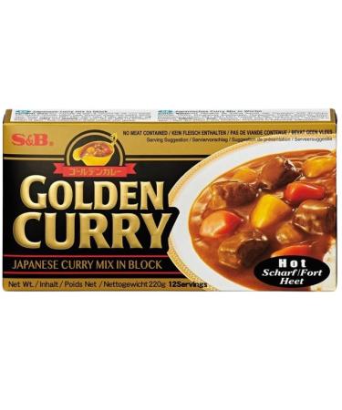 Buy S&B Golden Curry Black 3x220g - Hot Vegetarian Japanese Curry Mix | Safe Shipping with Heartforcards  - Buy Online on GoSupps.com