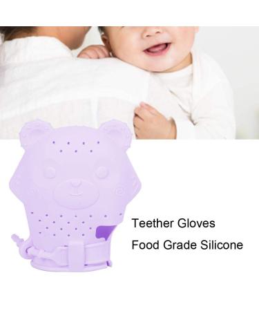 Baby Bite Ring Silicone Teething Pacifier for 3-18 Months | Pain Relief for Infants | Perfect Baby Shower Gift (Purple) - Buy Online on GoSupps.com