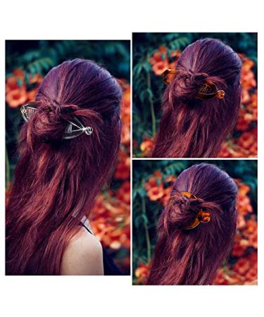 9-Piece French Banana Clip Hair Comb Set for Women - Black, Tortoise & Transparent Styles - Interlocking Styling Accessories - Buy Online on GoSupps.com