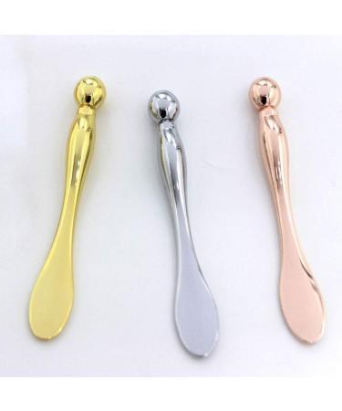Uonlytech 1pc Ice Globes for Facials Face Roller Facial Roller Eye Cream Spoon Eye Applicator Tool for Wrinkles Metal Spatula Face Stick Facial Cosmetic Grease Both Ends Golden 1 - Buy Online on GoSupps.com